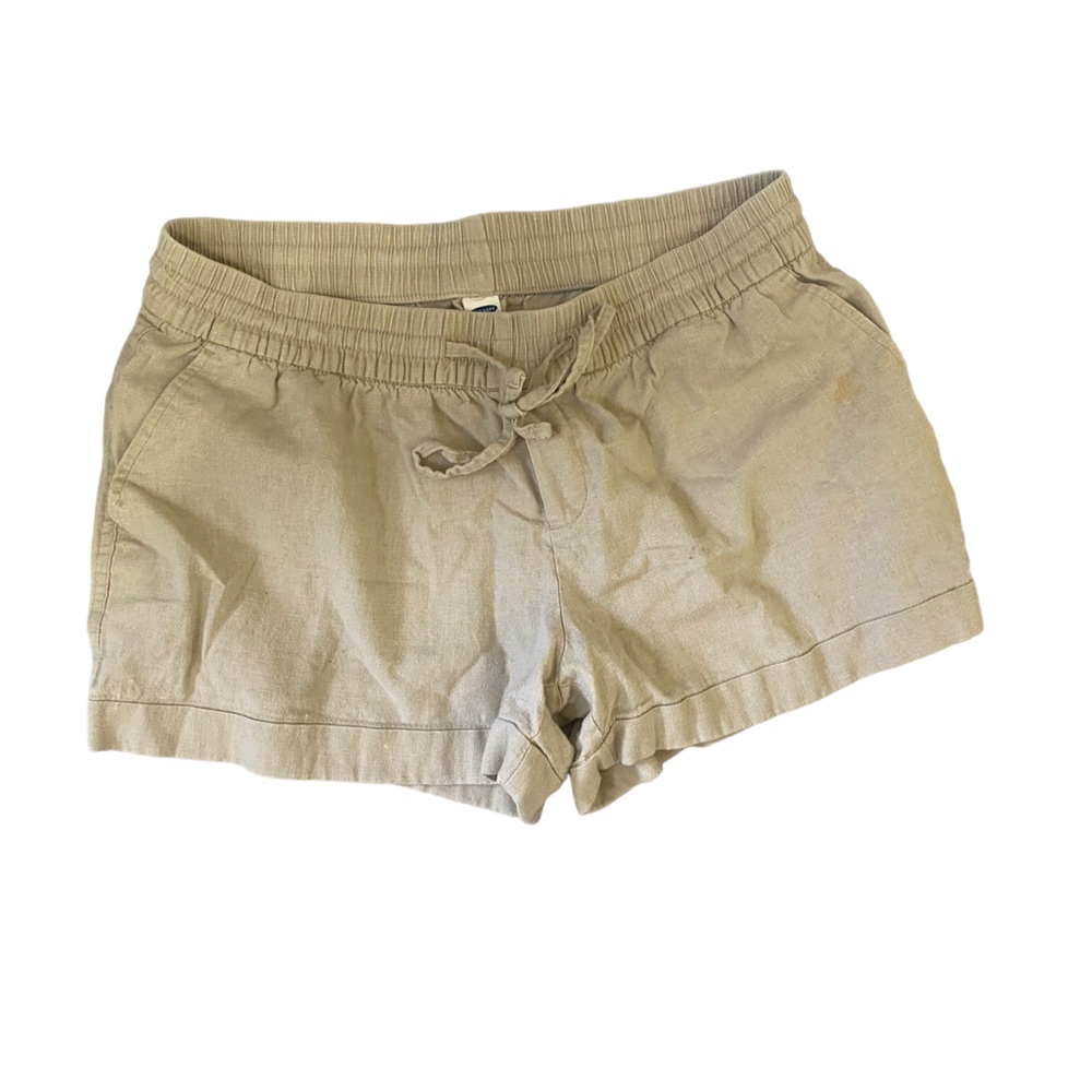 Linen Tan Shorts Women’s Medium